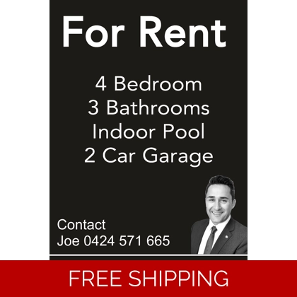 Printed 5mm Corflute Sign Single Sided 600x900